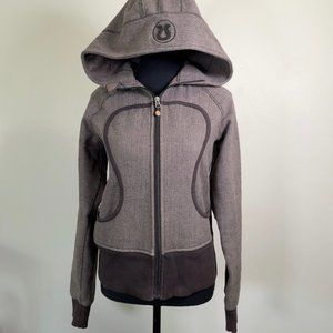 Lululemon Scuba Hoodie Jacket In Herringbone Brown